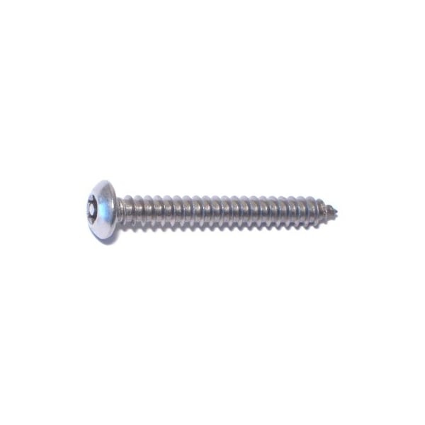 Midwest Fastener Sheet Metal Screw, #10 x 1-1/2 in, 18-8 Stainless Steel Round Head Torx Drive, 5 PK 77746 - main